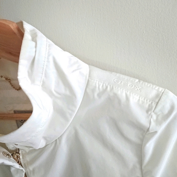🚫SOLD🚫 Geox Italian Patent Respira Water Repellent White Jacket - Picture 6 of 9
